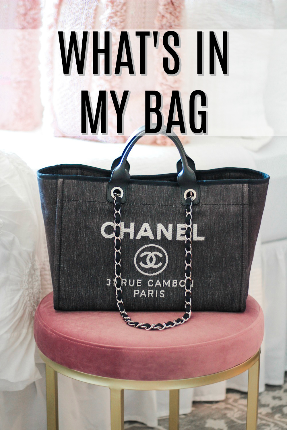 CHANEL DEAUVILLE TOTE  WHAT'S IN MY BAG & REVIEW 