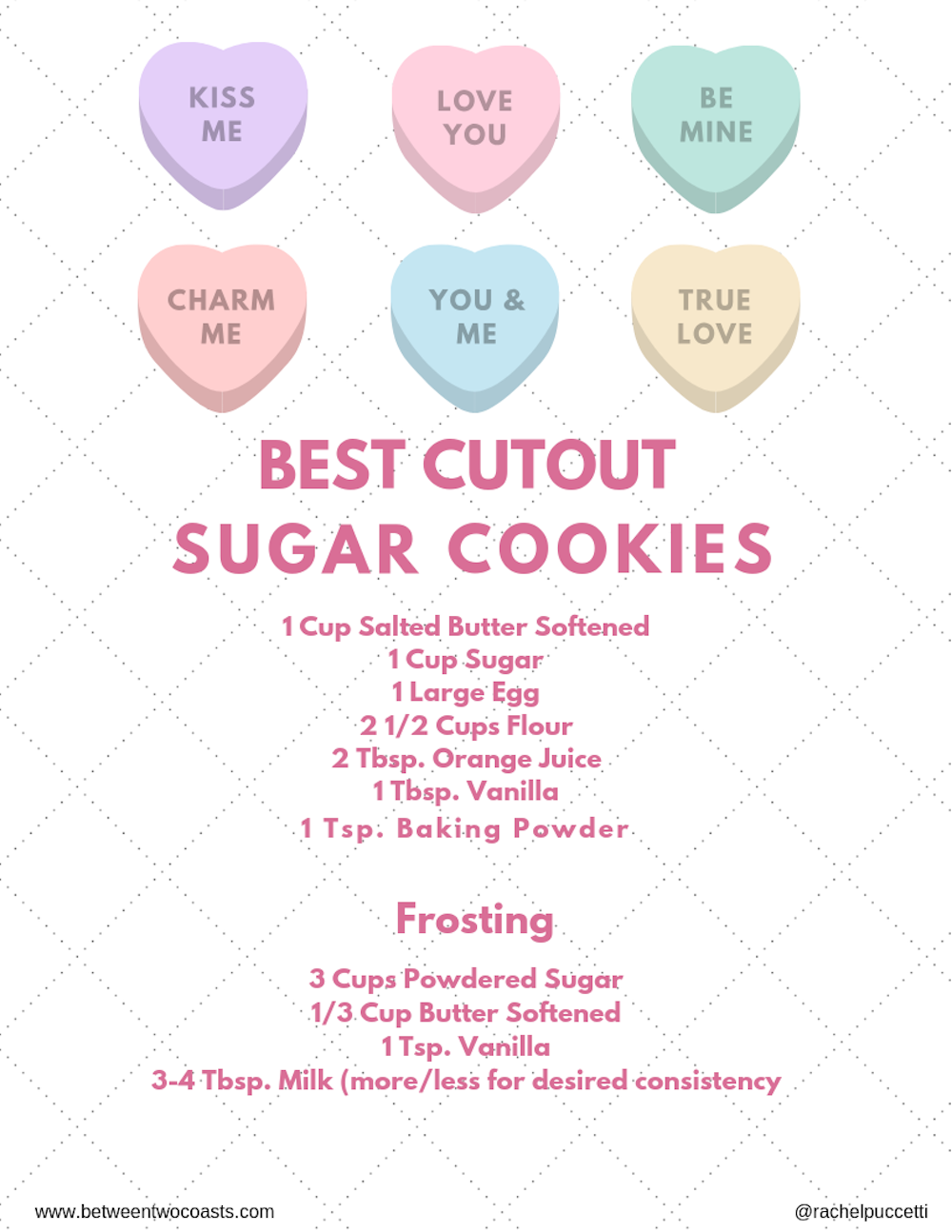 Valentine's Day Cutout Sugar Cookie Recipe